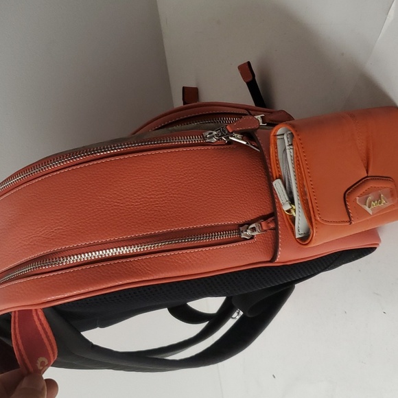 Coach CJ593 Court Backpack + F48068 ASHLEY LEATHER CLUTCH Wallet - Picture 6 of 9